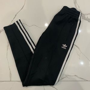 Adidas 3 Stripe Track Pants Sweatpants Black Sport